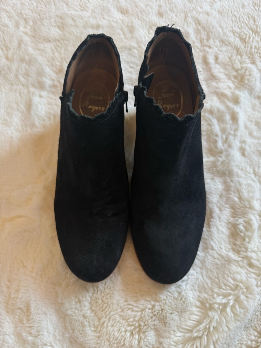 Jack Rogers Black Suede Ankle Booties